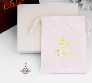 gold sapphire pendant necklace, september birthday gift, september birthstone necklace in solid gold