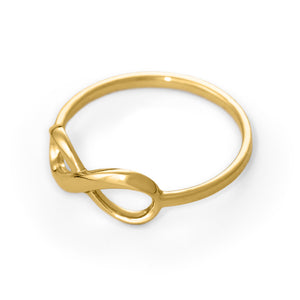 14k gold infinity ring, promise ring, love ring