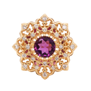 Amethyst Ring Gold