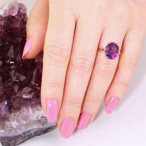 amethyst engagement ring