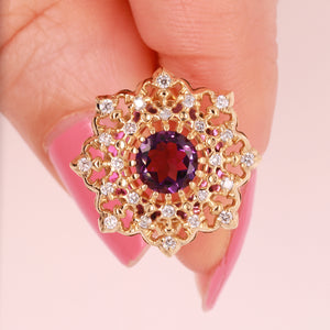 Gold Amethyst Ring