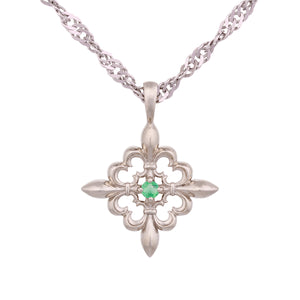 Gold Emerald Pendant may birthstone jewelry