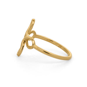 Infinity Flower Ring in 18k gold