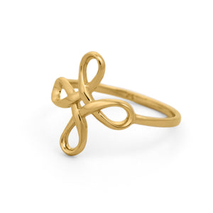 Infinity Flower Ring in 14K Gold