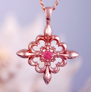 Freur-de-lis Diamond Pendant