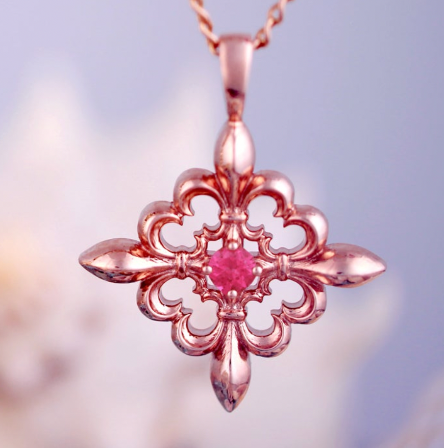 Fleur-de-lis Diamond Pendant