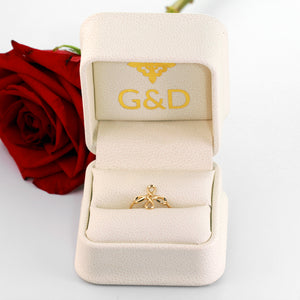 Infinity Flower Knot Ring in 18K Gold