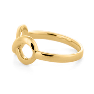 solid gold infinity ring