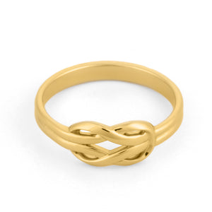 Infinity ring infinity knot ring in gold