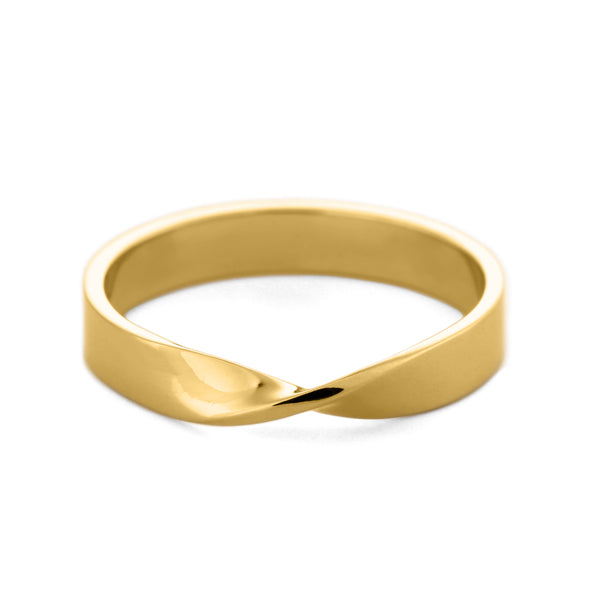 Mobius Wedding Ring 3 mm in 18K Gold | G&D Unique Designs
