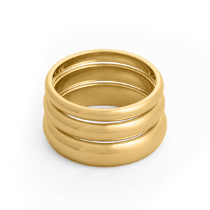 classic wedding rings 14k yellow gold 2mm, 3mm, 4mm