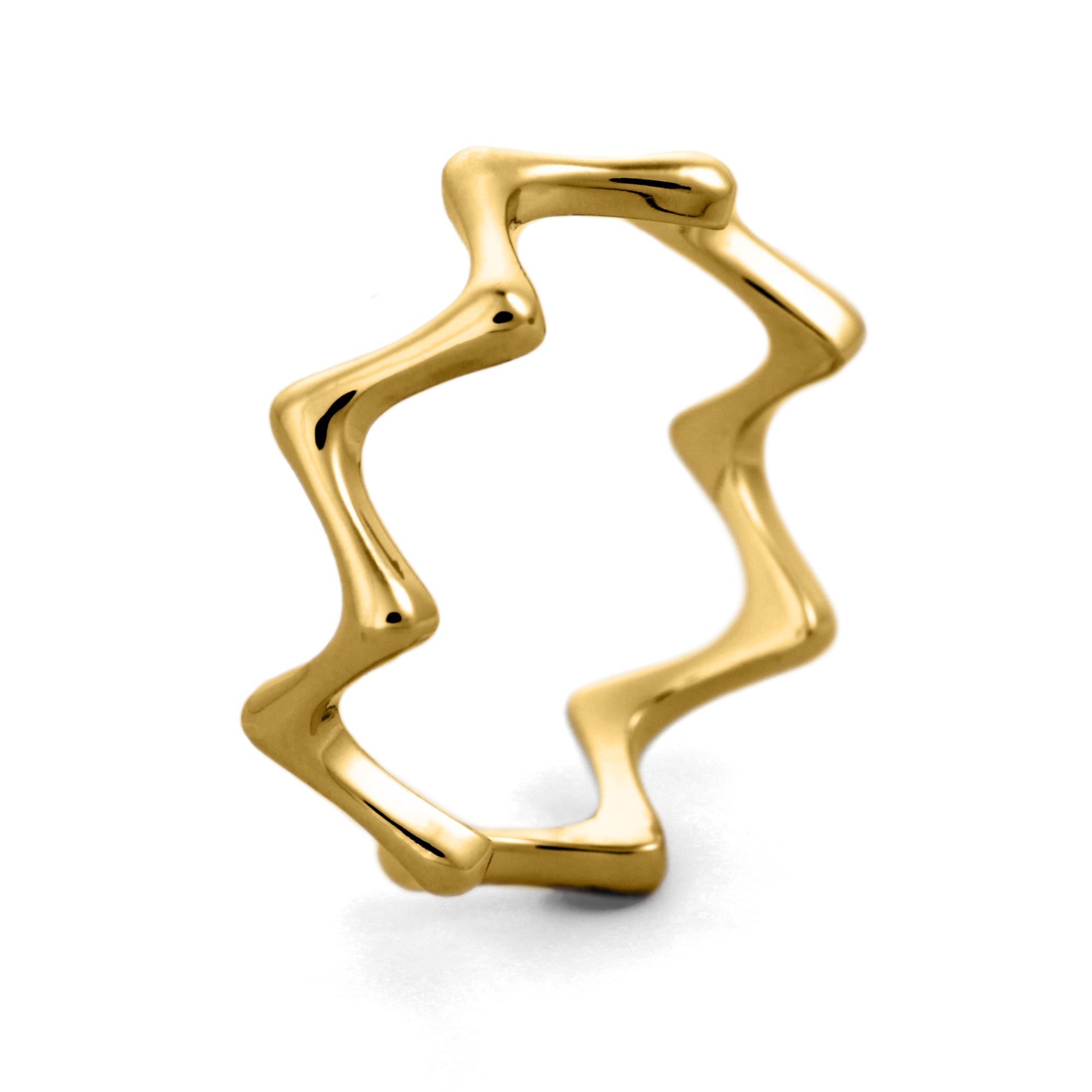 zig zag ring gold