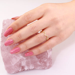 gold zig zag ring